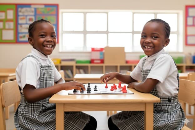 Students playing chess to develop critical thinking at Lite View