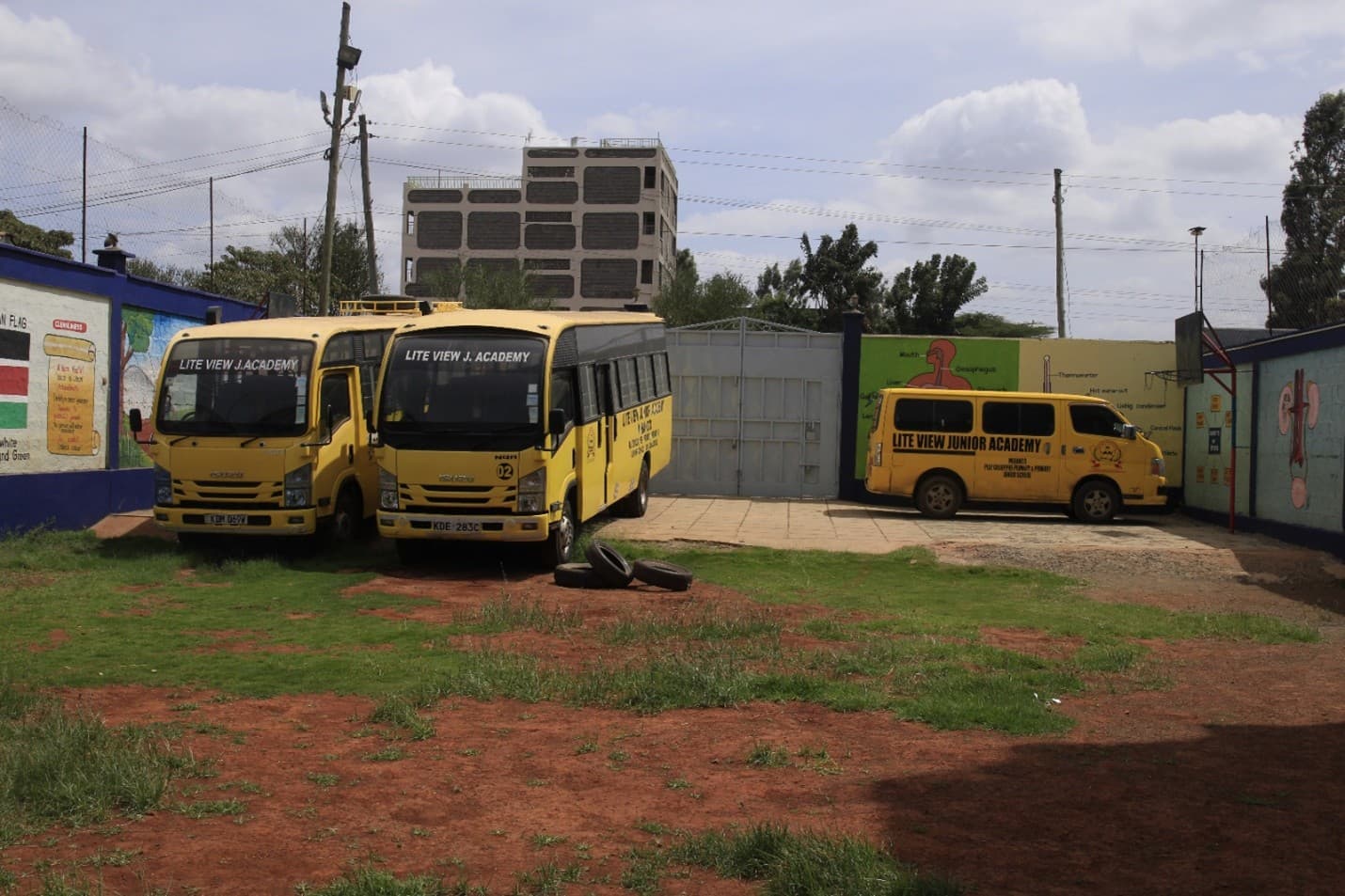 Lite View Junior Academy school bus providing safe door-to-door transport in Utawala